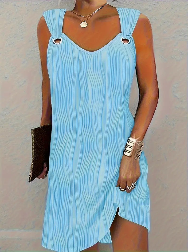 Sfrcord® Kleid mit gewellten Streifen