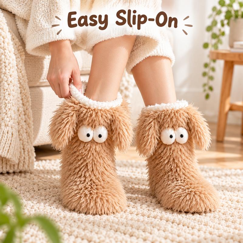 🏆🔥LAST DAY BUY 1 GET 1 FREE⚡50K+ SOLD💕Women's Cosy Fleece-Lined Slipper Socks|Thick & Cosy Anti-Slip