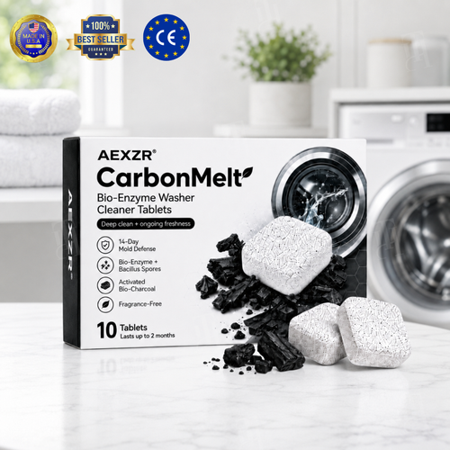 🏆Official Store|Kill Mold & Pet Hair|AEXZR® CarbonMelt Bio-Enzyme Washer Cleaner Tablets