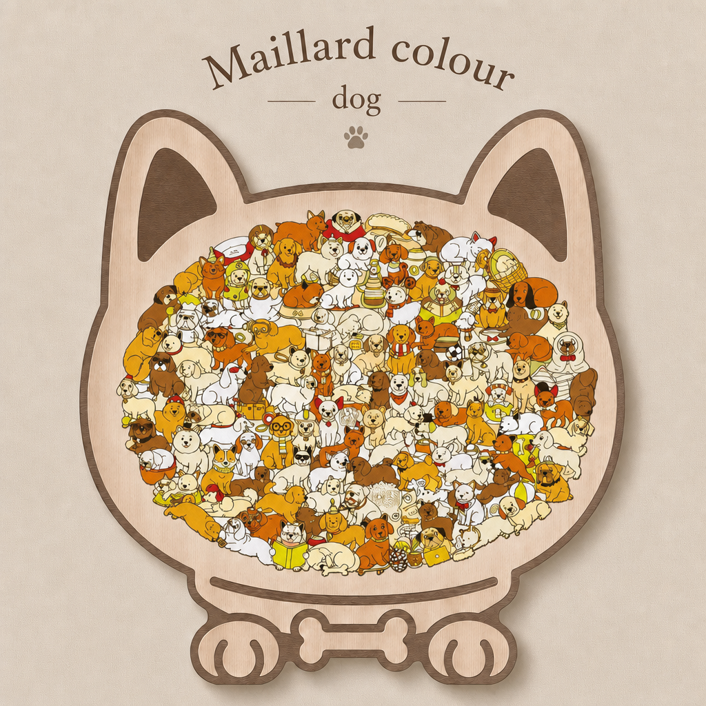 🔥50% OFF 🎅Christmas 135-Piece Cat-Shaped Wooden Puzzle in Morandi Colors🐱 🎁