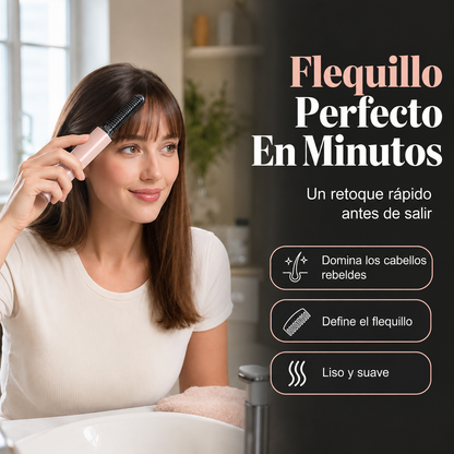 👩¡Peinado perfecto en 3 segundos! Mini peine moldeador inalámbrico para flequillo 