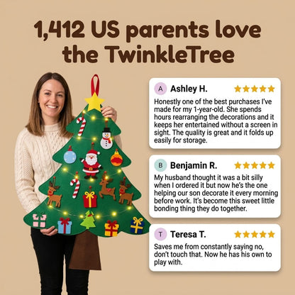 🎁Kids DIY Felt Christmas Tree Set – Create Magical Childhood Memories & Festive Fun for Toddlers🎄