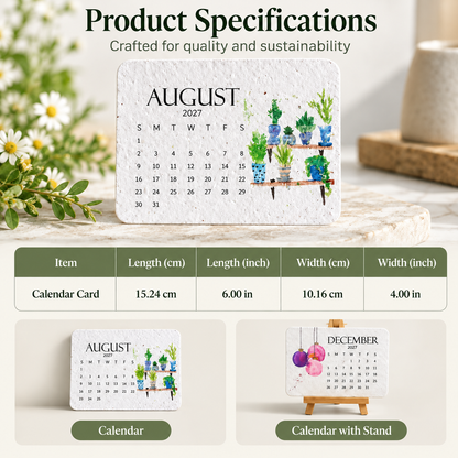 ✨✨Early Holiday Sale 45% OFF🌱Eco-Friendly Plantable "Timeless" Seed Calendar 2027