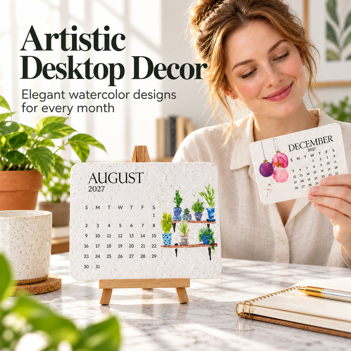 ✨✨Early Holiday Sale 45% OFF🌱Eco-Friendly Plantable "Timeless" Seed Calendar 2027