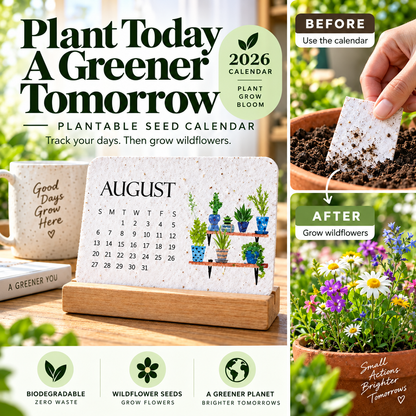 ✨✨Early Holiday Sale 45% OFF🌱Eco-Friendly Plantable "Timeless" Seed Calendar 2027