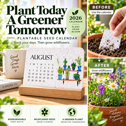 ✨✨Early Holiday Sale 45% OFF🌱Eco-Friendly Plantable "Timeless" Seed Calendar 2027