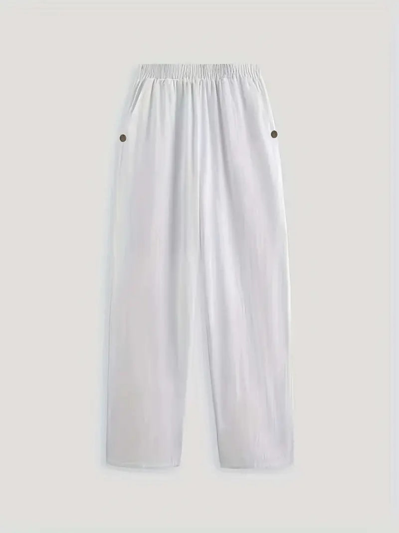 Sfrcord® Minimalistische, einfarbige, vielseitige Hose