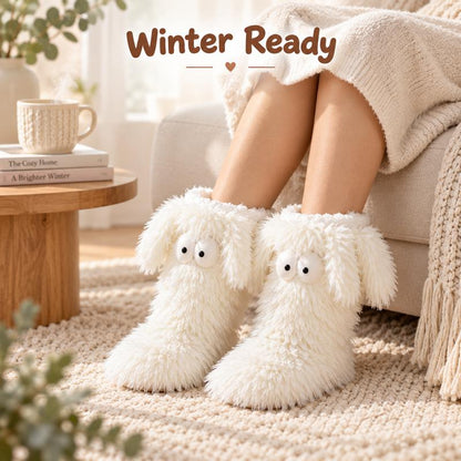 🏆🔥LAST DAY BUY 1 GET 1 FREE⚡50K+ SOLD💕Women's Cosy Fleece-Lined Slipper Socks|Thick & Cosy Anti-Slip