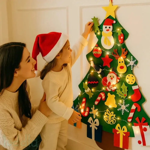 🎁Kids DIY Felt Christmas Tree Set – Create Magical Childhood Memories & Festive Fun for Toddlers🎄