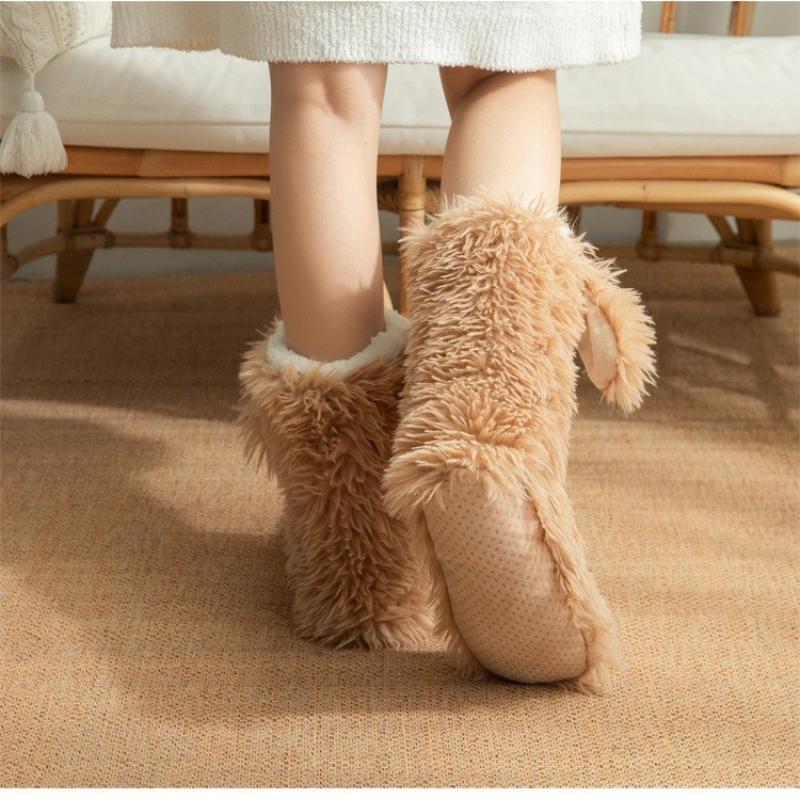 🏆🔥LAST DAY BUY 1 GET 1 FREE⚡50K+ SOLD💕Women's Cosy Fleece-Lined Slipper Socks|Thick & Cosy Anti-Slip
