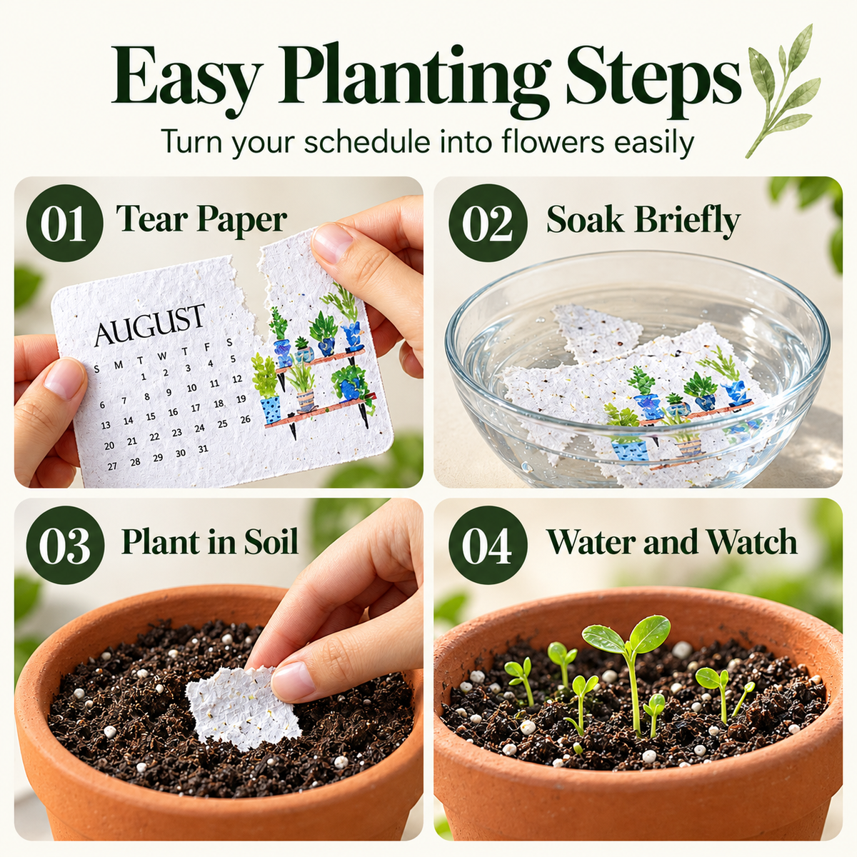 ✨✨Early Holiday Sale 45% OFF🌱Eco-Friendly Plantable "Timeless" Seed Calendar 2027