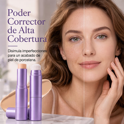 ✨ Base de Maquillaje en Barra 2 en 1 Mágica: ¡Cambia de Tono al Instante! 🪄