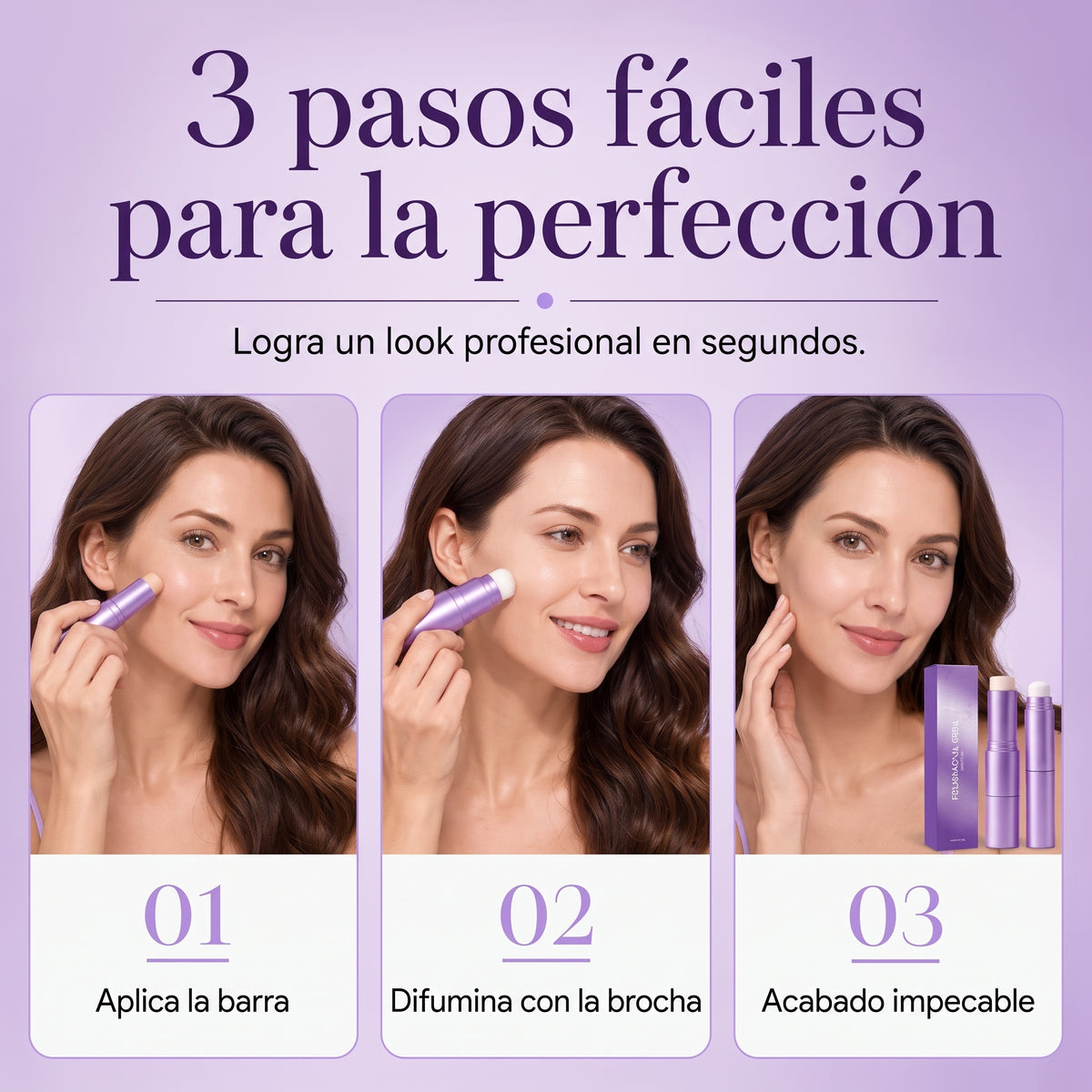✨ Base de Maquillaje en Barra 2 en 1 Mágica: ¡Cambia de Tono al Instante! 🪄