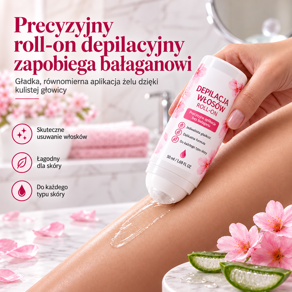 ⚡ TYLKO TERAZ: Aksamitny Roll-On do Ciała w super cenie do Twojego zamówienia! 🌸