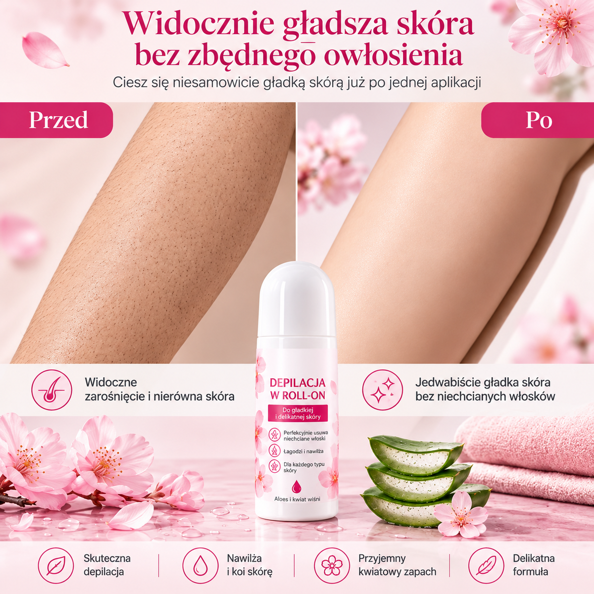 ⚡ TYLKO TERAZ: Aksamitny Roll-On do Ciała w super cenie do Twojego zamówienia! 🌸