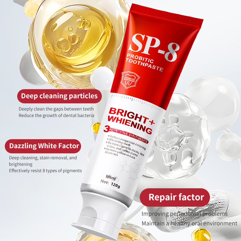 ✨ AEXZR® SP-8 Probiotic Whitening Toothpaste – Gently Erases Stains for a Brighter Smile 😁