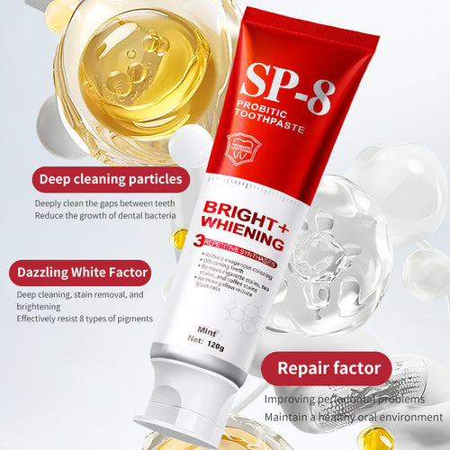 ✨ AEXZR® SP-8 Probiotic Whitening Toothpaste – Gently Erases Stains for a Brighter Smile 😁