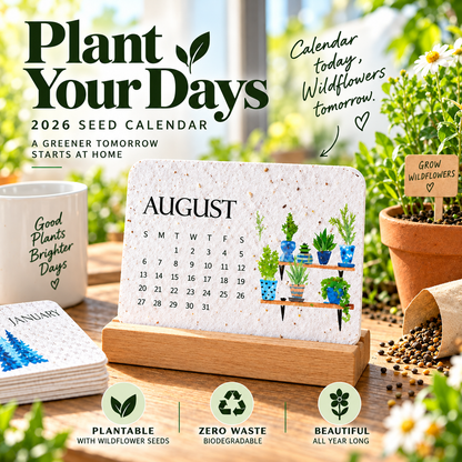 ✨✨Early Holiday Sale 45% OFF🌱Eco-Friendly Plantable "Timeless" Seed Calendar 2027