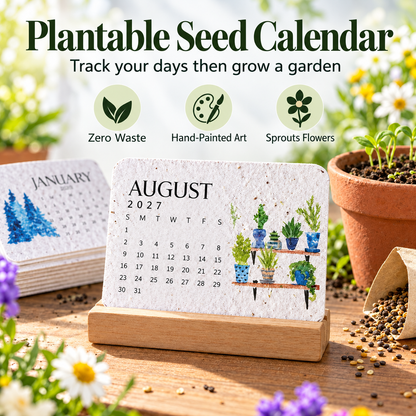 ✨✨Early Holiday Sale 45% OFF🌱Eco-Friendly Plantable "Timeless" Seed Calendar 2027