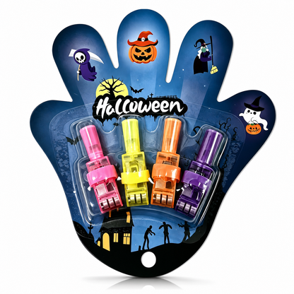 🎃🔦 LED Projection Finger Lights – Screen-Free Halloween Fun | Warm LED, No Blue Light