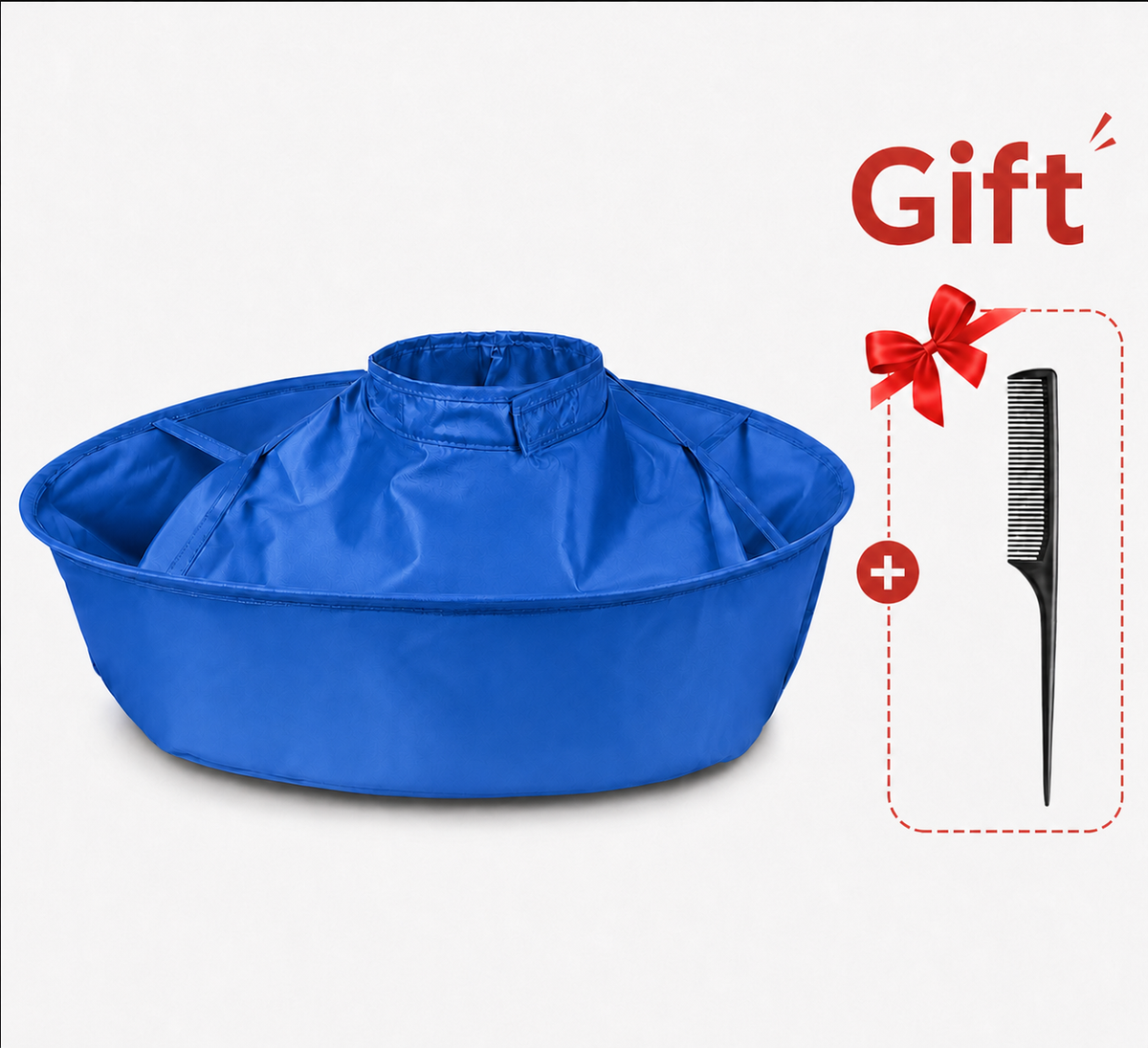 🎁 Free Comb Included! Hair Cutting Cape with Catcher – No More Messy Floors