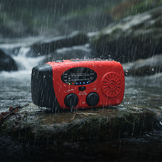 🏕️ 📻Multifunctional Portable Solar Emergency Radio – Power Bank, Hand Crank &  Crisis Preparedness