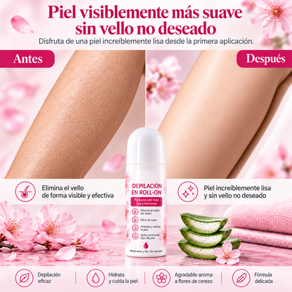 ✨ Roll-On Depilatorio Corporal Suave: Suavidad Aterciopelada Sin Irritación 🌸