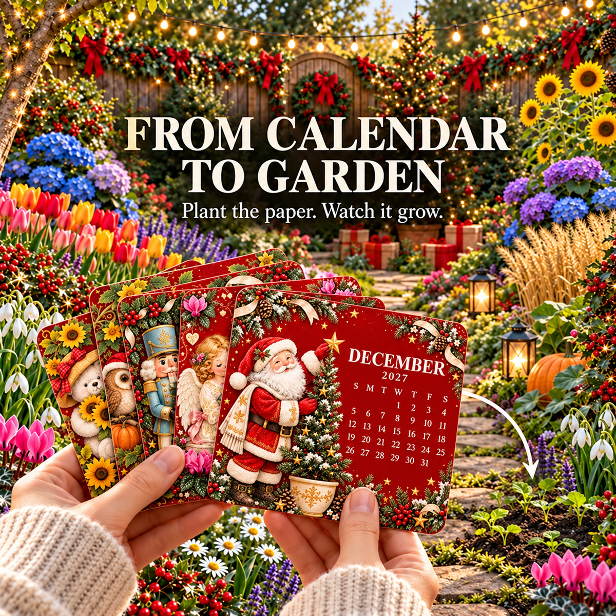 🎄🗓️ Edición Limitada de Navidad — 🪴✨ Calendario Ecológico y Plantable “Eterno” 2027