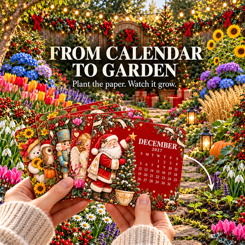 🎄🗓️ Edición Limitada de Navidad — 🪴✨ Calendario Ecológico y Plantable “Eterno” 2027