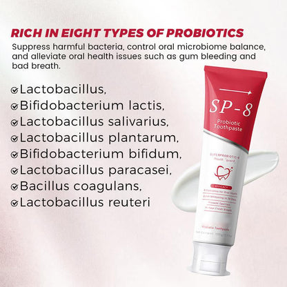 ✨ AEXZR® SP-8 Probiotic Whitening Toothpaste – Gently Erases Stains for a Brighter Smile 😁