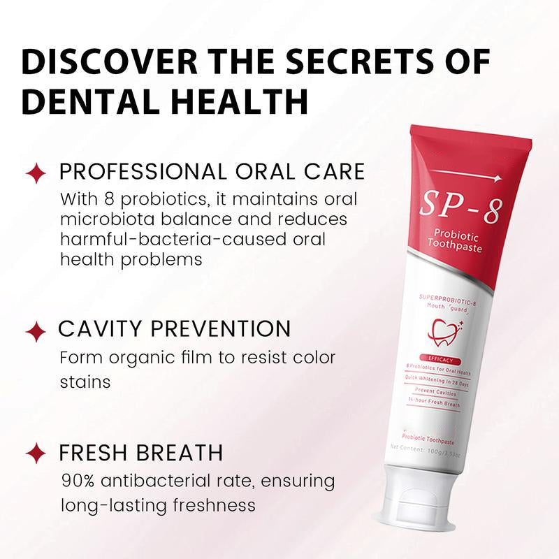 ✨ AEXZR® SP-8 Probiotic Whitening Toothpaste – Gently Erases Stains for a Brighter Smile 😁