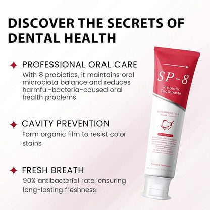 ✨ AEXZR® SP-8 Probiotic Whitening Toothpaste – Gently Erases Stains for a Brighter Smile 😁