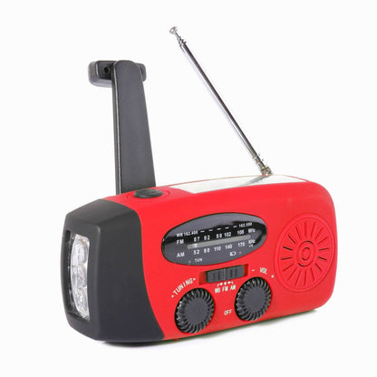 🏕️ 📻Multifunctional Portable Solar Emergency Radio – Power Bank, Hand Crank &  Crisis Preparedness