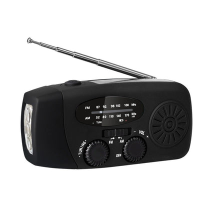 🏕️ 📻Multifunctional Portable Solar Emergency Radio – Power Bank, Hand Crank &  Crisis Preparedness