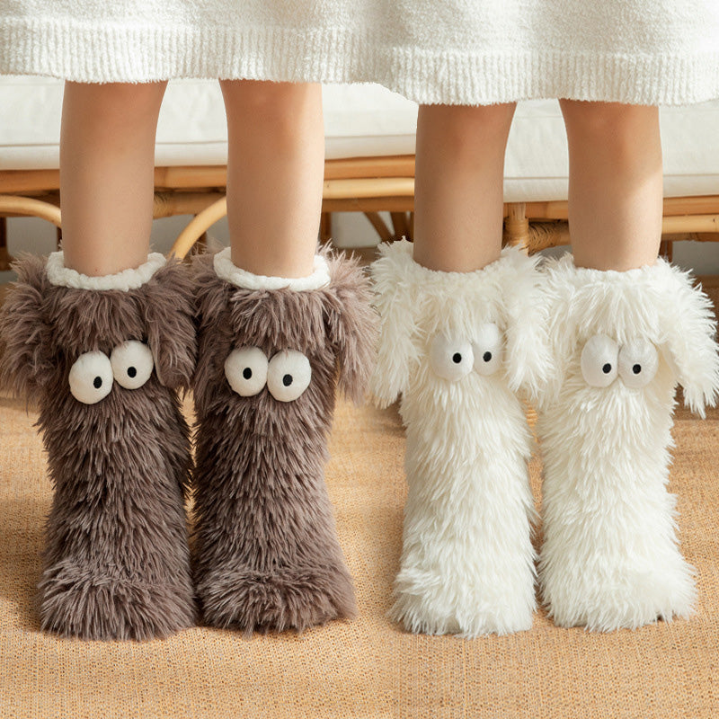 🏆🔥LAST DAY BUY 1 GET 1 FREE⚡50K+ SOLD💕Women's Cosy Fleece-Lined Slipper Socks|Thick & Cosy Anti-Slip