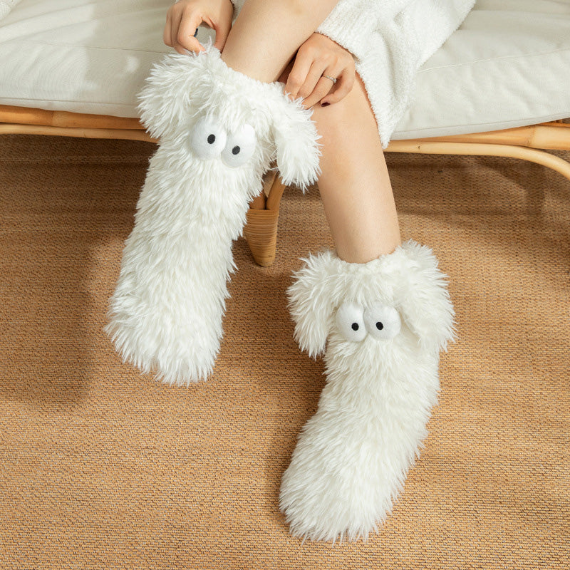 🏆🔥LAST DAY BUY 1 GET 1 FREE⚡50K+ SOLD💕Women's Cosy Fleece-Lined Slipper Socks|Thick & Cosy Anti-Slip
