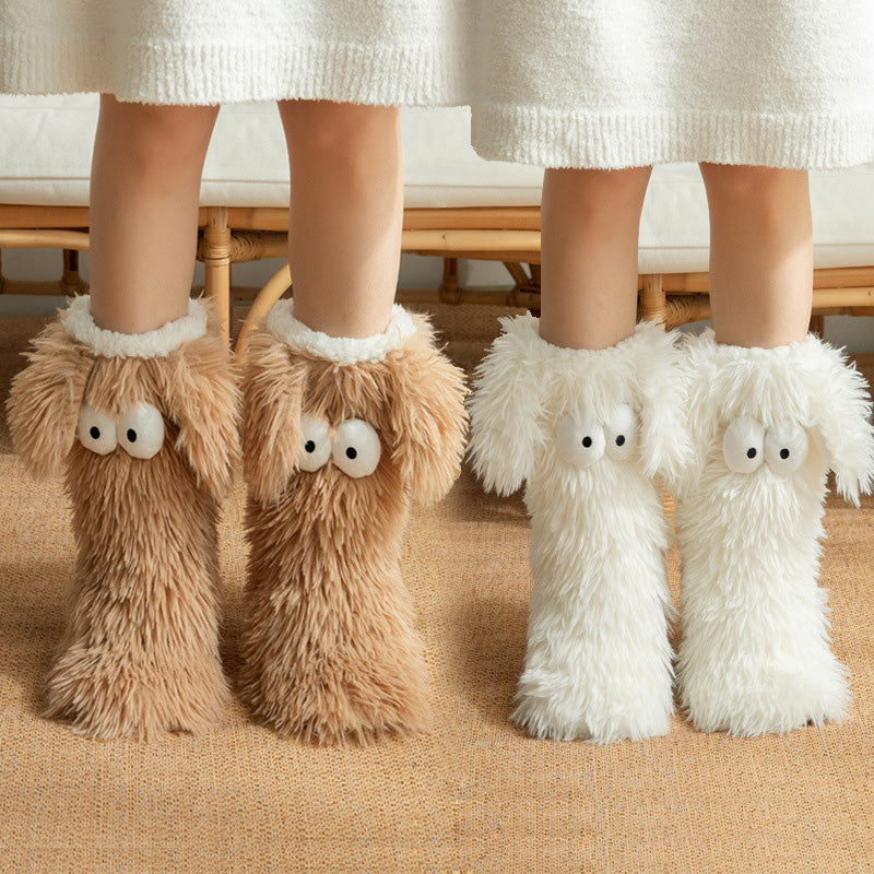 🏆🔥LAST DAY BUY 1 GET 1 FREE⚡50K+ SOLD💕Women's Cosy Fleece-Lined Slipper Socks|Thick & Cosy Anti-Slip