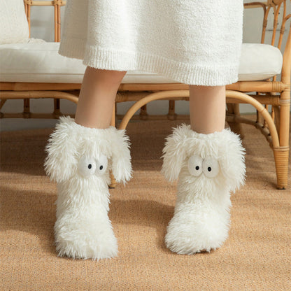 🏆🔥LAST DAY BUY 1 GET 1 FREE⚡50K+ SOLD💕Women's Cosy Fleece-Lined Slipper Socks|Thick & Cosy Anti-Slip
