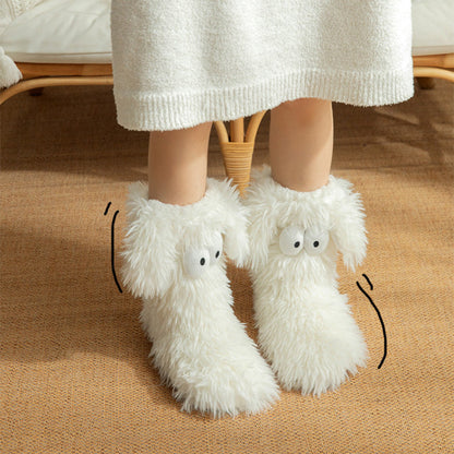 🏆🔥LAST DAY BUY 1 GET 1 FREE⚡50K+ SOLD💕Women's Cosy Fleece-Lined Slipper Socks|Thick & Cosy Anti-Slip