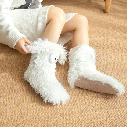 🏆🔥LAST DAY BUY 1 GET 1 FREE⚡50K+ SOLD💕Women's Cosy Fleece-Lined Slipper Socks|Thick & Cosy Anti-Slip