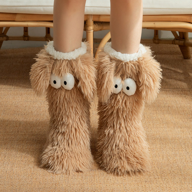 🏆🔥LAST DAY BUY 1 GET 1 FREE⚡50K+ SOLD💕Women's Cosy Fleece-Lined Slipper Socks|Thick & Cosy Anti-Slip