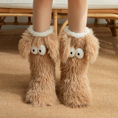 🏆🔥LAST DAY BUY 1 GET 1 FREE⚡50K+ SOLD💕Women's Cosy Fleece-Lined Slipper Socks|Thick & Cosy Anti-Slip