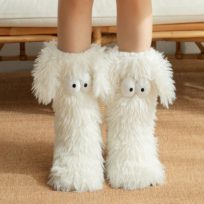 🏆🔥LAST DAY BUY 1 GET 1 FREE⚡50K+ SOLD💕Women's Cosy Fleece-Lined Slipper Socks|Thick & Cosy Anti-Slip