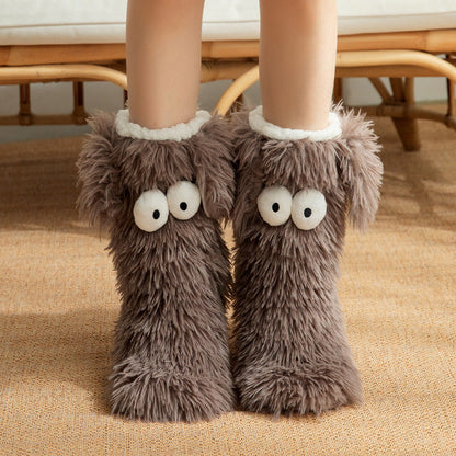 🏆🔥LAST DAY BUY 1 GET 1 FREE⚡50K+ SOLD💕Women's Cosy Fleece-Lined Slipper Socks|Thick & Cosy Anti-Slip