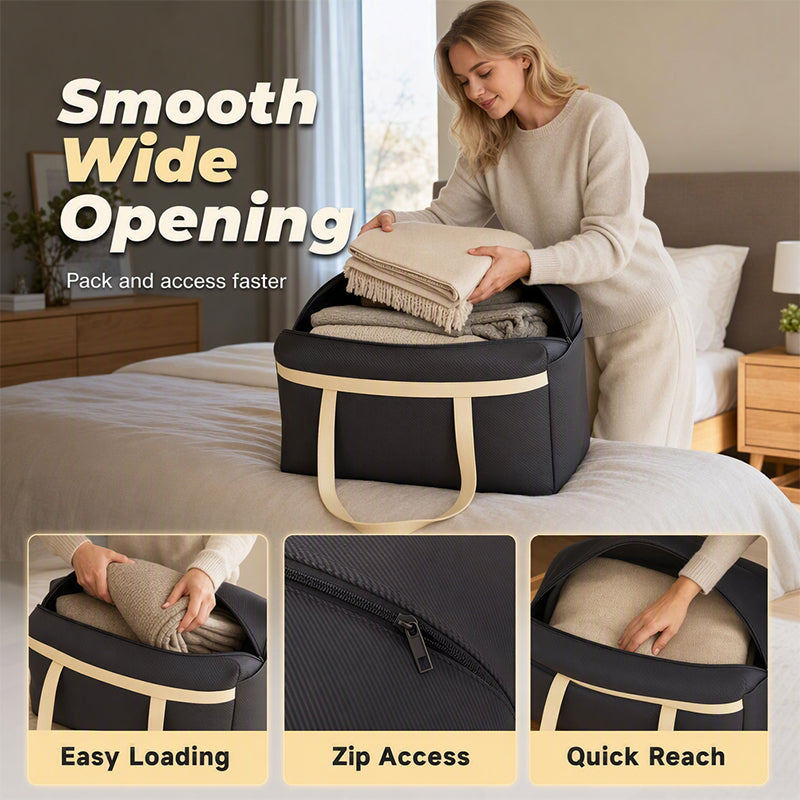 📦 Heavy-Duty Multi-Purpose Storage Bag 🛋️ – Large Capacity Organizer for Clothes & Bedding 🛏️
