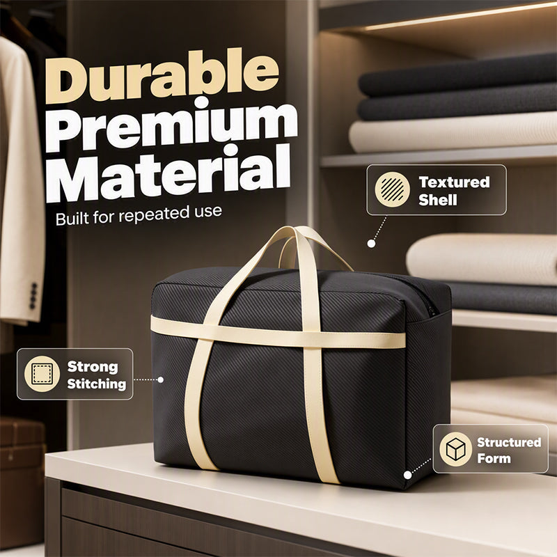 📦 Heavy-Duty Multi-Purpose Storage Bag 🛋️ – Large Capacity Organizer for Clothes & Bedding 🛏️