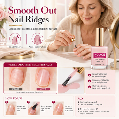 💅 Natural Nail Ridge Filler – Smoothing Base Coat