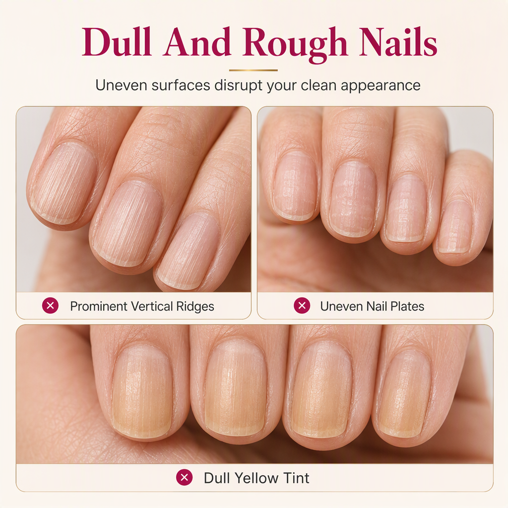💅 Natural Nail Ridge Filler – Smoothing Base Coat