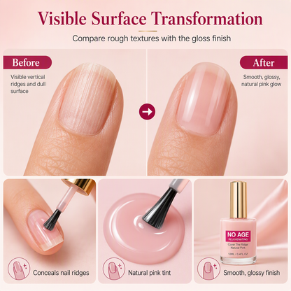 💅 Natural Nail Ridge Filler – Smoothing Base Coat