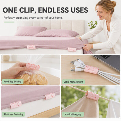 Stop Bedsheets from Slipping 🛏️ – Needle-Free Clips